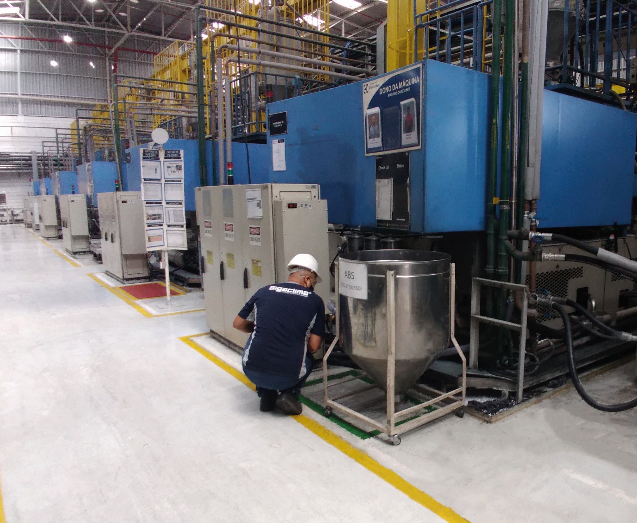 Trocador de calor Gigaclima em aplicação industrial